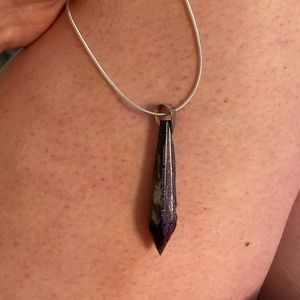 Crystal necklace with silver chain SOLD